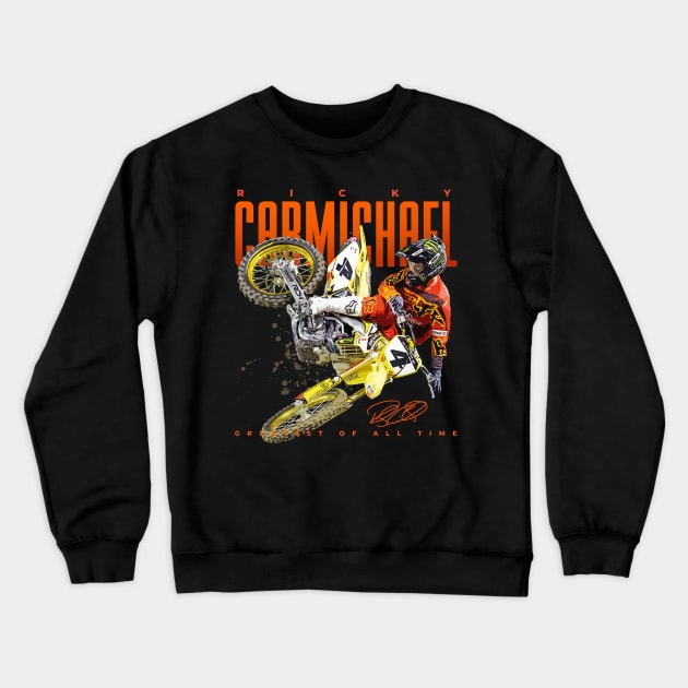 Ricky Carmichael Crewneck Sweatshirt by Juantamad